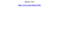 Desktop Screenshot of lars-balzer.name