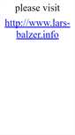 Mobile Screenshot of lars-balzer.name